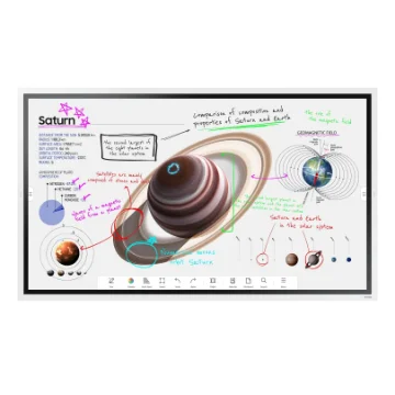 Picture of Samsung WM65B Interactive Whiteboard 165.1 Cm (65") 3840 X 2160 Pixels Touchscreen Grey, White - LH65WMBWBGCXEN