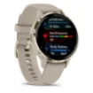 Picture of Garmin Venu 3S 3.05 Cm (1.2") Amoled 41 Mm Digital 390 X 390 Pixels Touchscreen Gold, Grey Wi-Fi Gps (Satellite) - 010-02785-02