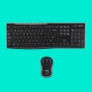 Picture of Logitech 920-004508 Keyboard Mouse Included Home Rf Wireless Qwerty Us International Black - 920-004508
