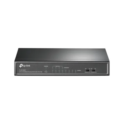 Picture of Tp-Link TL-SF1008LP Network Switch Unmanaged Fast Ethernet (10/100) Power Over Ethernet (Poe) Black - TL-SF1008LP