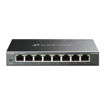 Picture of Tp-Link TL-SG108E Network Switch Managed L2 Gigabit Ethernet (10/100/1000) Black - TL-SG108E