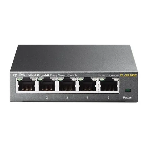 Picture of Tp-Link TL-SG105E Network Switch Managed L2 Gigabit Ethernet (10/100/1000) Black - TL-SG105E