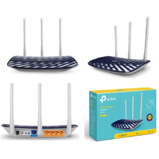 Picture of Tp-Link AC750 Wireless Router Fast Ethernet Dual-Band (2.4 Ghz / 5 Ghz) Black, White - Archer C20