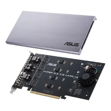 Picture of Asus Hyper M.2 X16 Card V2 Interface Cards/Adapter Internal - 90Mc06p0-M0eay0