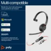 Picture of Poly Blackwire 5210 Monaural Usb-C Headset +3.5mm Plug +Usb-C/A Adapter - 8X230aa