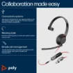 Picture of Poly Blackwire 5210 Monaural Usb-C Headset +3.5mm Plug +Usb-C/A Adapter - 8X230aa