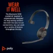 Picture of Poly Blackwire 5210 Monaural Usb-C Headset +3.5mm Plug +Usb-C/A Adapter - 8X230aa