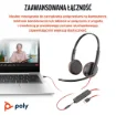 Picture of Poly Blackwire 3225 Stereo Usb-C Headset +3.5mm Plug +Usb-C/A Adapter (Bulk) - 8X229a6