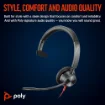 Picture of Poly Blackwire 3315 Monaural Usb-C Headset +3.5mm Plug +Usb-C/A Adapter - 8X217aa