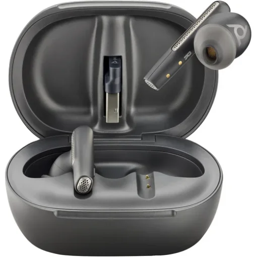 Picture of Poly Voyager Free 60+ Uc Black Touchscreen Charge Case for BT700 Usb-A Adapter - 8L584aa