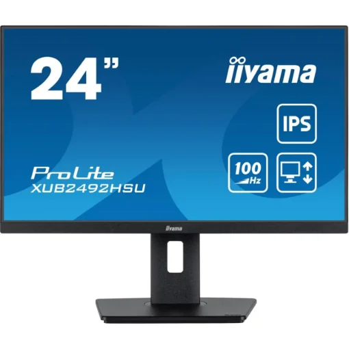Picture of Iiyama 24” Ips Technology Panel with Height Adjustable Stand and 100Hz Refresh Rate - XUB2492HSU-B6