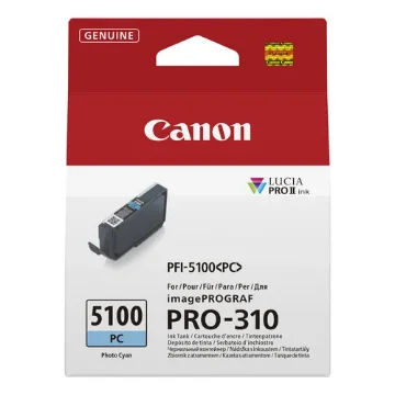 Picture of Canon Pfi-5100 Pc Ink Cartridge 1 Pc(S) Original Photo Cyan - 6956C001