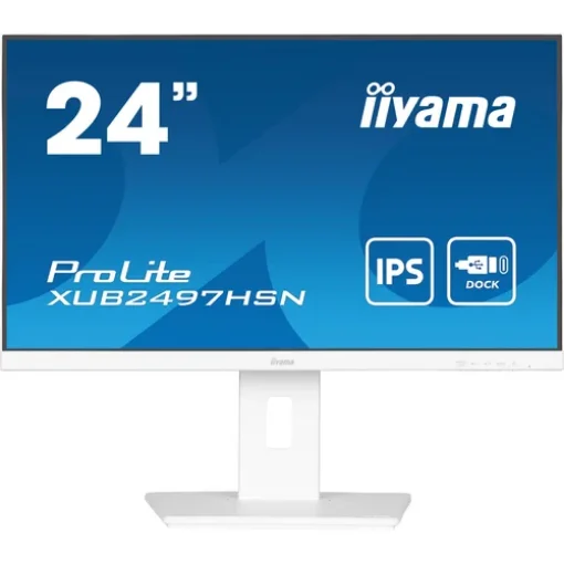Picture of Iiyama Prolite 24" Ips Technology Panel with Usb-C Dock and RJ45 (Lan) - XUB2497HSN-W2