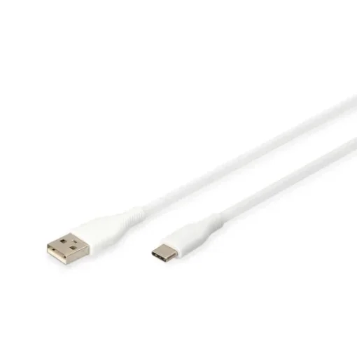 Picture of Digitus Usb-C Silicone Connection Cable, 2m, White - Ak-300340-020-W
