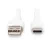 Picture of Digitus Usb-C Silicone Connection Cable, 2m, White - Ak-300340-020-W