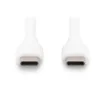 Picture of Digitus Usb-C Silicone Connection Cable, 0.5m, White - Ak-300341-005-W