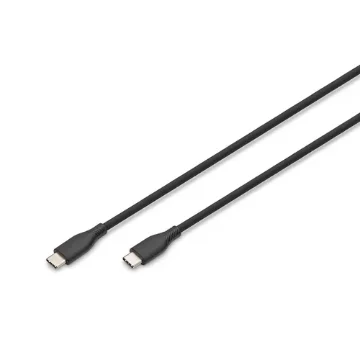 Picture of Digitus Usb-C Silicone Connection Cable, 1m, Black - Ak-300341-010-S