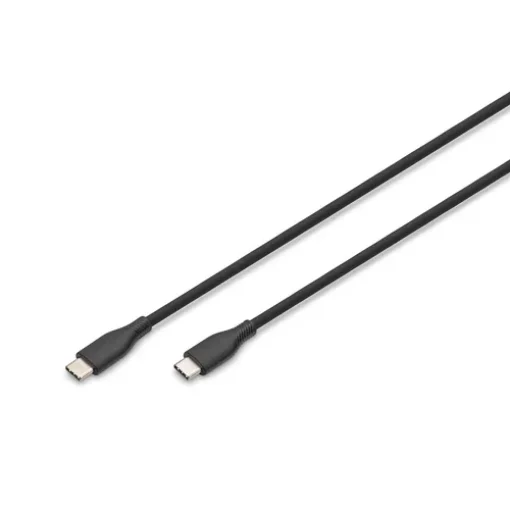 Picture of Digitus Usb-C Silicone Connection Cable, 1m, Black - Ak-300341-010-S