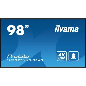 Picture of Iiyama 98" 4K Uhd Professional Digital Signage Display Featuring Android Os, Iisignage² and Ops Pc Slot - LH9875UHS-B2AG