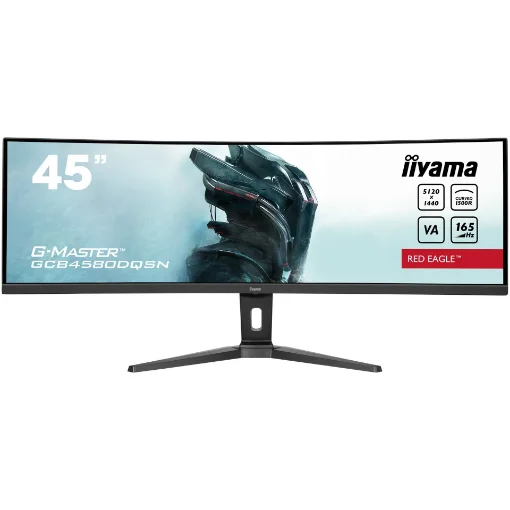 Picture of Iiyama G-Master Immerse Yourself in the Game with the Curved 45’’ Dual Qhd Red Eagle Gaming Display - GCB4580DQSN-B1