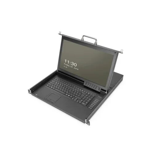 Picture of Digitus 17" Hd Lcd Kvm Console, 16-Port Cat 5, German Keyboard - DS-72220-5GE