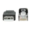 Picture of Eaton - Tripp Lite U009-006-RJ45-X Usb-A To RJ45 Rollover Console Cable (M/M) - Cisco Compatible, 250 Kbps, 6 Ft. (1.83 M), Black - U009-006-RJ45-X