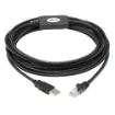 Picture of Eaton - Tripp Lite U009-015-RJ45-X Usb-A To RJ45 Rollover Console Cable (M/M) - Cisco Compatible, 250 Kbps, 15 Ft. (4.57 M), Black - U009-015-RJ45-X