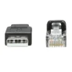 Picture of Eaton - Tripp Lite U009-015-RJ45-X Usb-A To RJ45 Rollover Console Cable (M/M) - Cisco Compatible, 250 Kbps, 15 Ft. (4.57 M), Black - U009-015-RJ45-X