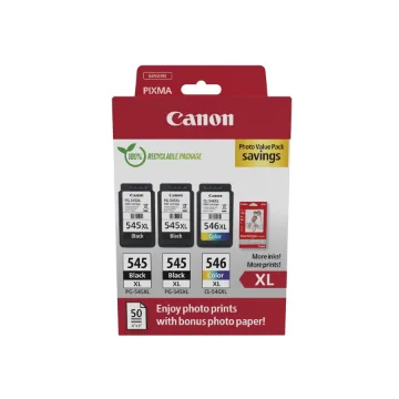 Picture of Canon 8286B015 Ink Cartridge 3 Pc(S) Original High (Xl) Yield Black, Cyan, Magenta, Yellow - 8286B015