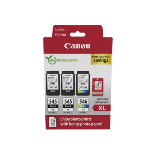 Picture of Canon 8286B015 Ink Cartridge 3 Pc(S) Original High (Xl) Yield Black, Cyan, Magenta, Yellow - 8286B015