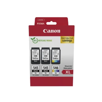 Picture of Canon 8286B013 Ink Cartridge 3 Pc(S) Original High (Xl) Yield Black, Cyan, Magenta, Yellow - 8286B013
