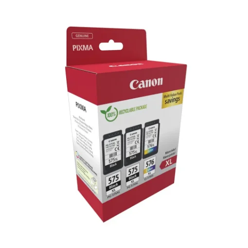Picture of Canon 5437C004 Ink Cartridge 3 Pc(S) Original High (Xl) Yield Black, Cyan, Magenta, Yellow - 5437C004
