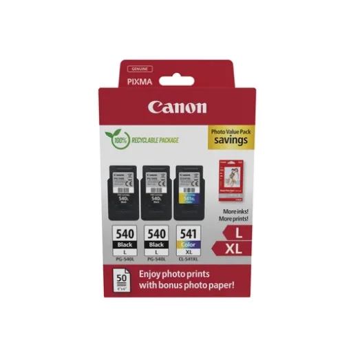 Picture of Canon 5224B015 Ink Cartridge 3 Pc(S) Original Black, Cyan, Magenta, Yellow - 5224B015