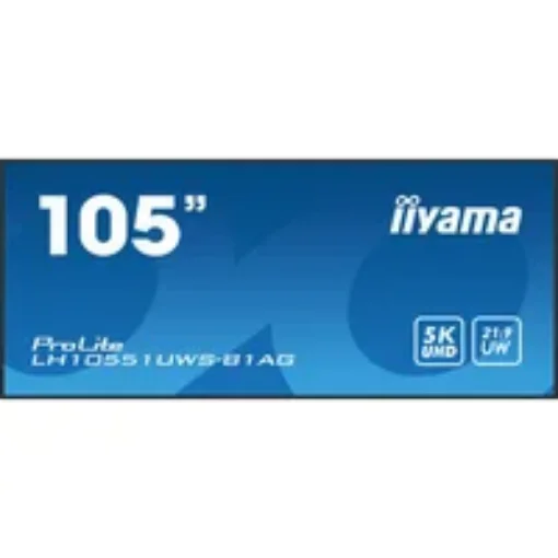 Picture of Iiyama 105” Professional 5KUW Display for Specialised 21:9 Panoramic Commercial Signage - LH10551UWS-B1AG