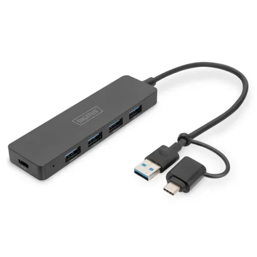 Picture of Digitus Usb 3.0 Hub 4-Port, Slim Line - Da-70235