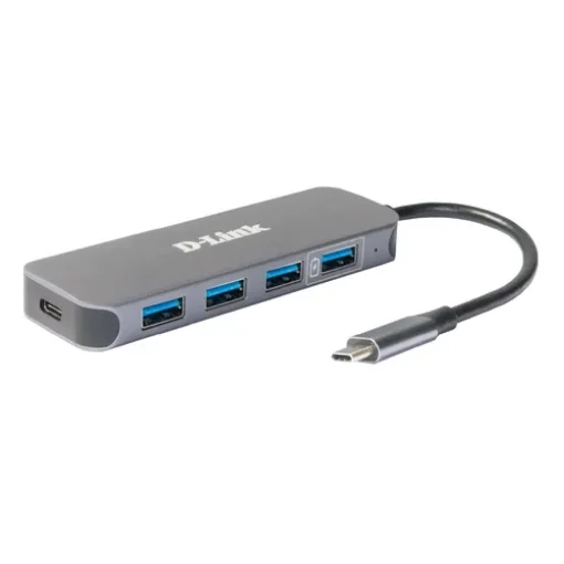 Picture of D-Link Usb-C To 4-Port Usb 3.0 Hub with Power Delivery - Dub-2340