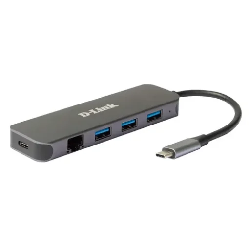 Picture of D-Link 5-In-1 Usb-C Hub with Gigabit Ethernet/Power Delivery - Dub-2334