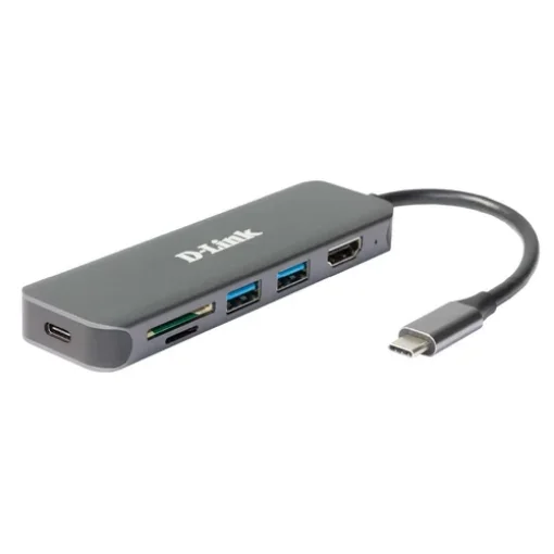 Picture of D-Link 6-In-1 Usb-C Hub with Hdmi/Card Reader/Power Delivery - Dub-2327