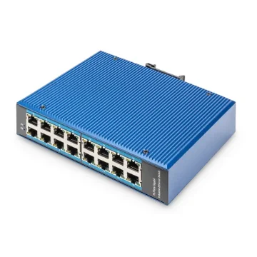 Picture of Digitus 16 Port Gigabit Ethernet Network Switch, Industrial, Unmanaged - Dn-651129