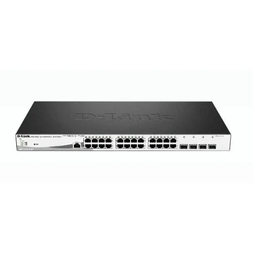 Picture of D-Link DGS-1210-28MP/E Network Switch Managed L2 Gigabit Ethernet (10/100/1000) Power Over Ethernet (Poe) 1U Black, Grey - DGS-1210-28MP/E