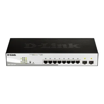 Picture of D-Link DGS-1210-10P Managed L2 Gigabit Ethernet (10/100/1000) Power Over Ethernet (Poe) 1U Black - DGS-1210-10P/E