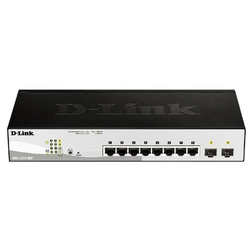 Picture of D-Link DGS-1210-08P Managed L2 Gigabit Ethernet (10/100/1000) Power Over Ethernet (Poe) Black - DGS-1210-08P/E