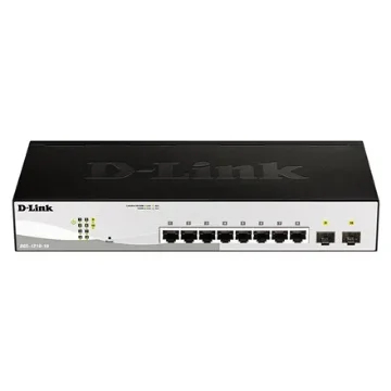Picture of D-Link Dgs-1210-10 Managed L2 Gigabit Ethernet (10/100/1000) 1U Black, Grey - Dgs-1210-10/E