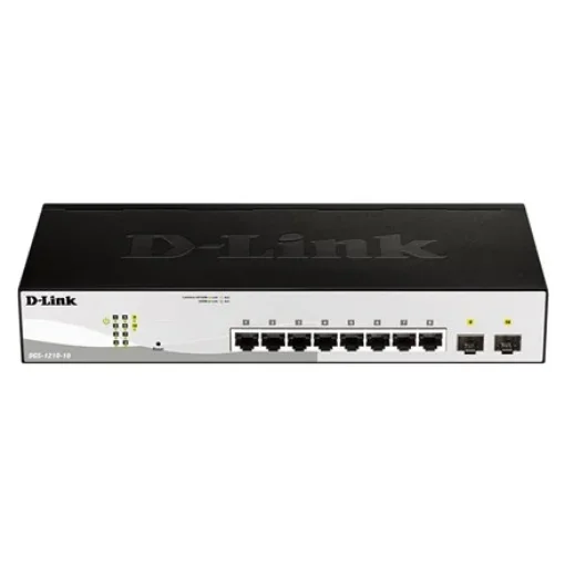 Picture of D-Link Dgs-1210-10 Managed L2 Gigabit Ethernet (10/100/1000) 1U Black, Grey - Dgs-1210-10/E