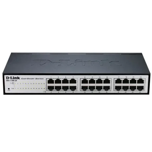 Picture of D-Link DGS-1100-24V2 Managed L2 Gigabit Ethernet (10/100/1000) 1U Black, Grey - DGS-1100-24V2/E