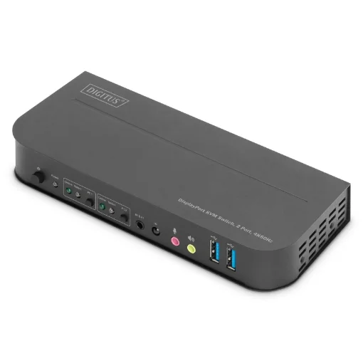 Picture of Digitus Kvm Switch, 2-Port, 4K60hz, 2 X Dp In, 1 X Dp/Hdmi Out - Ds-12850