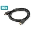 Picture of Digitus Hdmi High Speed with Ethernet Connection Cable, Pack of 10 Pcs - Ak-990920-020-S