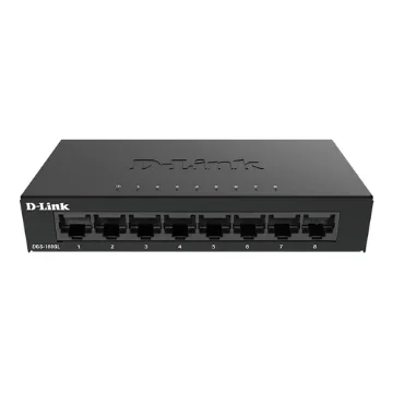 Picture of D-Link DGS-108GL Unmanaged Gigabit Ethernet (10/100/1000) Black - DGS-108GL/E