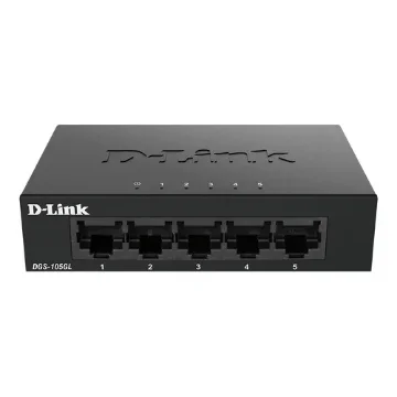 Picture of D-Link DGS-105GL/E Network Switch Unmanaged Gigabit Ethernet (10/100/1000) Black - DGS-105GL/E