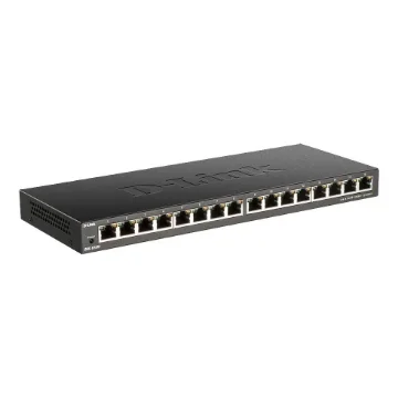 Picture of D-Link DGS-1016S Unmanaged Gigabit Ethernet (10/100/1000) Black - DGS-1016S/E